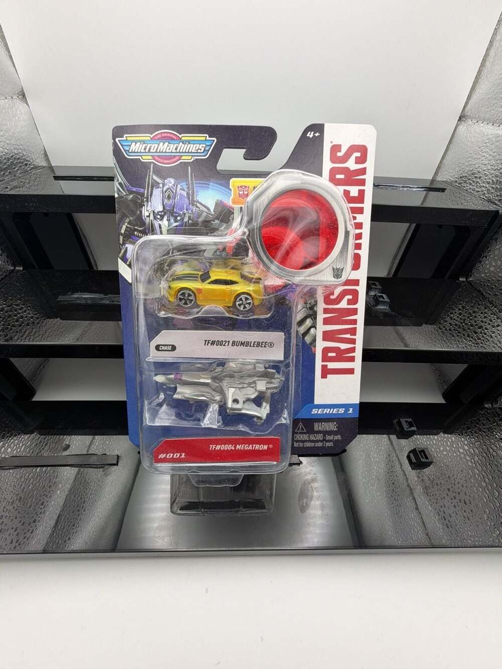 Micro Machines Transformers Series 1 Chase #001 Bumblebee & #0004 Megatron